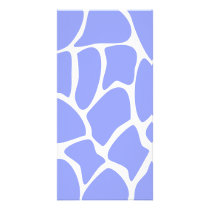 Giraffe Print Pattern in Sky Blue. Photo Card