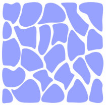 Giraffe Print Pattern in Sky Blue. Acrylic Cut Out