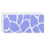 Giraffe Print Pattern in Sky Blue. Full Color Rack Card