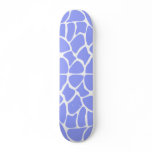 Giraffe Print Pattern in Sky Blue. Skate Deck