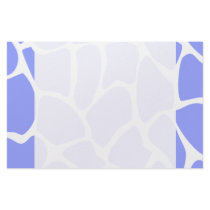 Giraffe Print Pattern in Sky Blue. Stationery Paper
