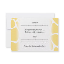 Giraffe Print Pattern in Yellow.
