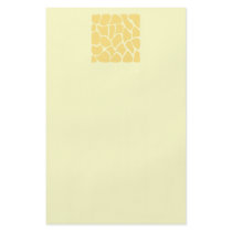Giraffe Print Pattern in Yellow. Flyer Design