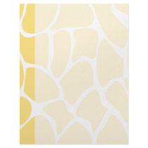 Giraffe Print Pattern in Yellow. Personalized Letterhead