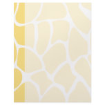 Giraffe Print Pattern in Yellow. letterhead