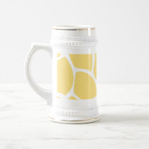 Giraffe Print Pattern in Yellow. Mugs