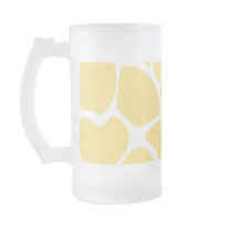 Giraffe Print Pattern in Yellow. Mug