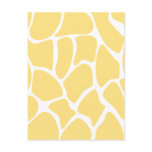 Giraffe Print Pattern in Yellow. Postcards