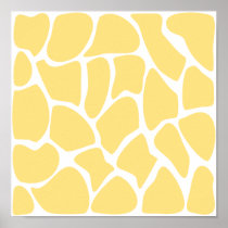 Giraffe Print Pattern in Yellow.