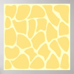 Giraffe Print Pattern in Yellow.