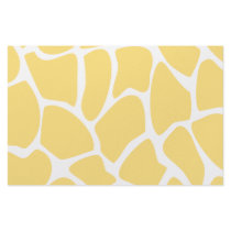Giraffe Print Pattern in Yellow. Stationery Design