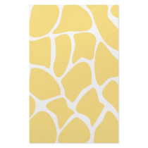 Giraffe Print Pattern in Yellow. Customized Stationery