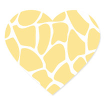 Giraffe Print Pattern in Yellow. Sticker