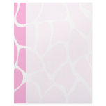 Giraffe Print Pattern. Pink and white. Custom letterhead