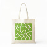Giraffe Print Pattern. Safari Green. Canvas Bags