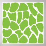 Giraffe Print Pattern. Safari Green. Custom