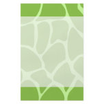 Giraffe Print Pattern. Safari Green. Custom flyers