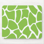 Giraffe Print Pattern. Safari Green. Custom mousepads