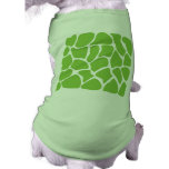 Giraffe Print Pattern. Safari Green. Pet T-shirt