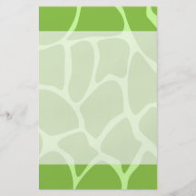 Giraffe Print Pattern. Safari Green. Flyer Design