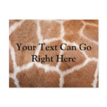 Giraffe Print Postcard