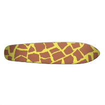 Giraffe Print Skateboard Oldschool
