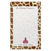 Giraffe Print Teacher Stationery