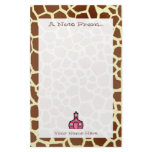 Giraffe Print Teacher Stationery