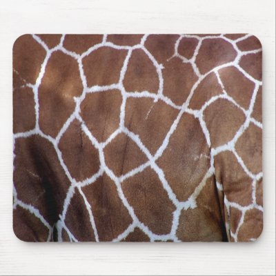 Giraffe prints, skin mouse pads by PixDezines