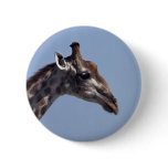 Giraffe Profile Pinback Button