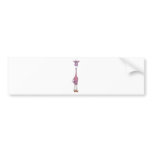 Giraffe Purple bumper stickers