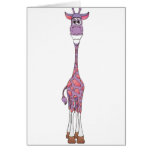 Giraffe Purple Cards
