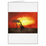 Giraffe Silhouette Cards