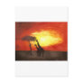 Giraffe Silhouette Post Card