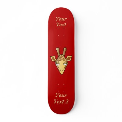 Giraffe Skate Board Decks by Animal_Art_By_Ali