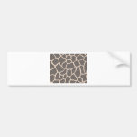 Giraffe Skin Pattern Bumper Sticker