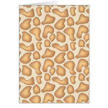 Giraffe Skin Pattern Greeting Card