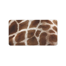Giraffe Skin Personalized Address Label