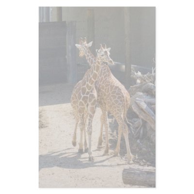 giraffe stationary customized stationery by imagia77