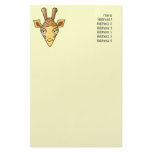 Giraffe Customized Stationery