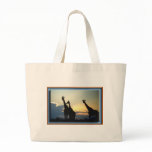 GIRAFFE SUNSET CANVAS BAG