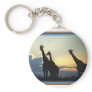 GIRAFFE SUNSET KEY CHAIN