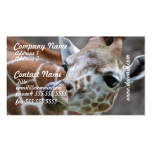 Giraffe Tongue Business Cards