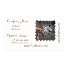 Giraffe Tongue Business Cards