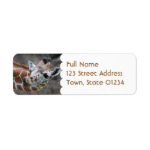 Giraffe Tongue Mailing Label