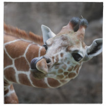 Giraffe Tongue Set of Four Napkins