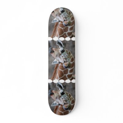Giraffe Tongue Skateboard by WildlifeAnimals