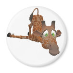 giraffe toon refrigerator magnet
