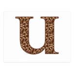 Giraffe U Post Cards