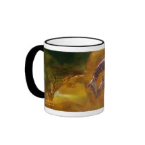 Giraffe World Art Mug